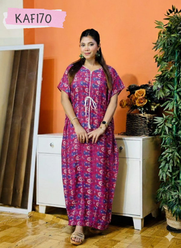 Premium Quality Linen Kaftan Maxi Kaf170