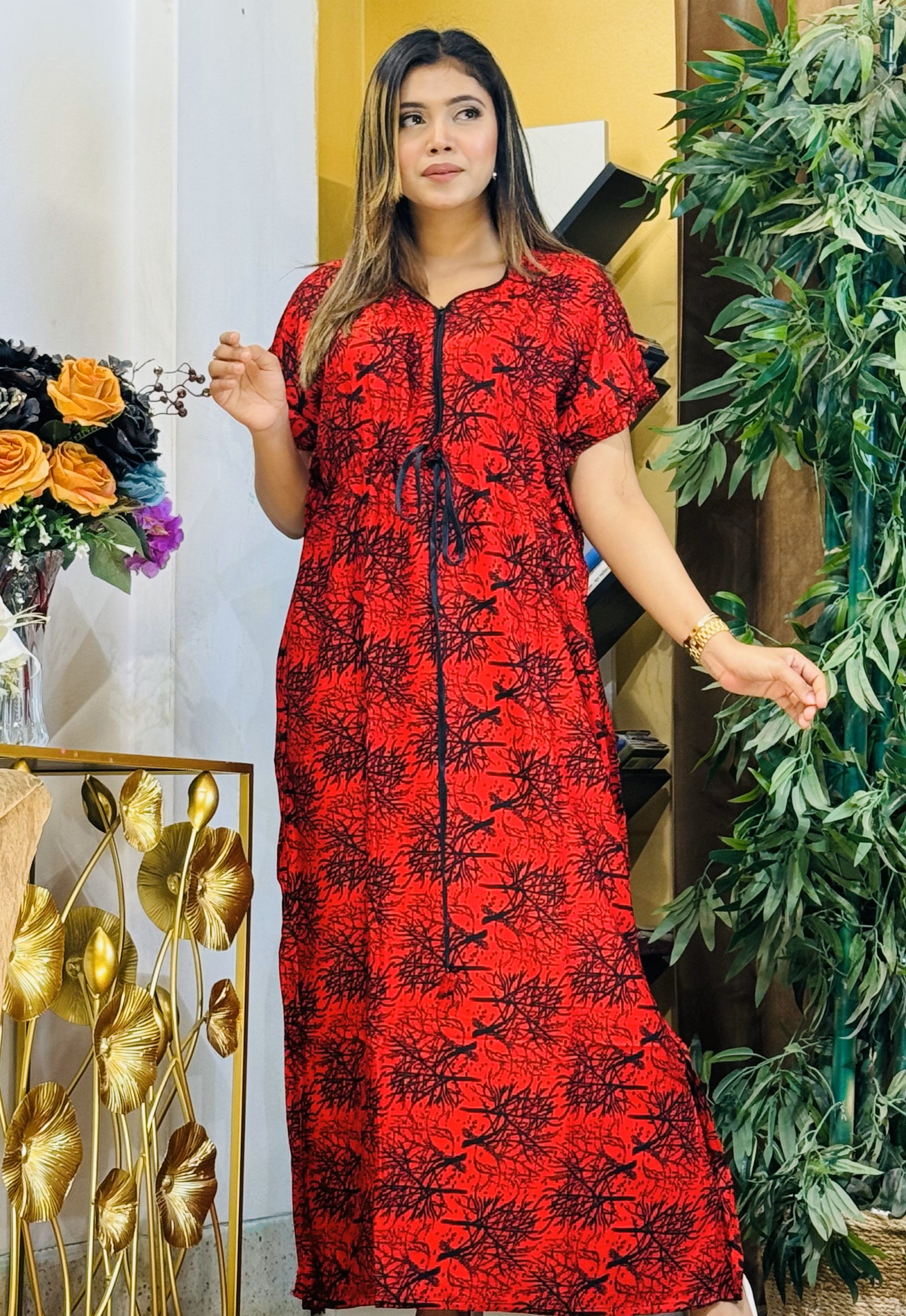 Premium Quality Linen Kaftan Maxi Kaf103