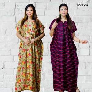Premium Quality Linen Kaftan Maxi Combo