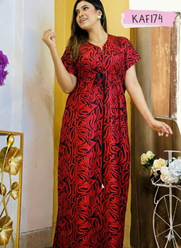 Premium Quality Linen Kaftan Maxi Kaf174