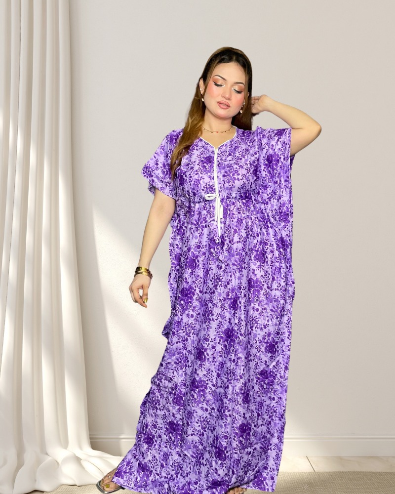 Premium Quality Linen Kaftan Maxi Kaf204
