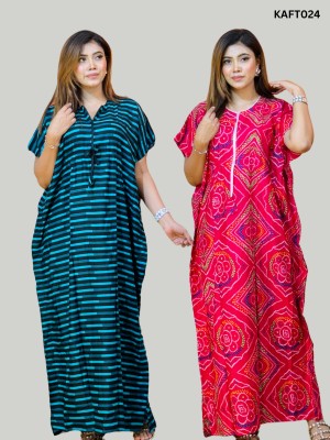 Premium Quality Linen Kaftan Maxi Combo