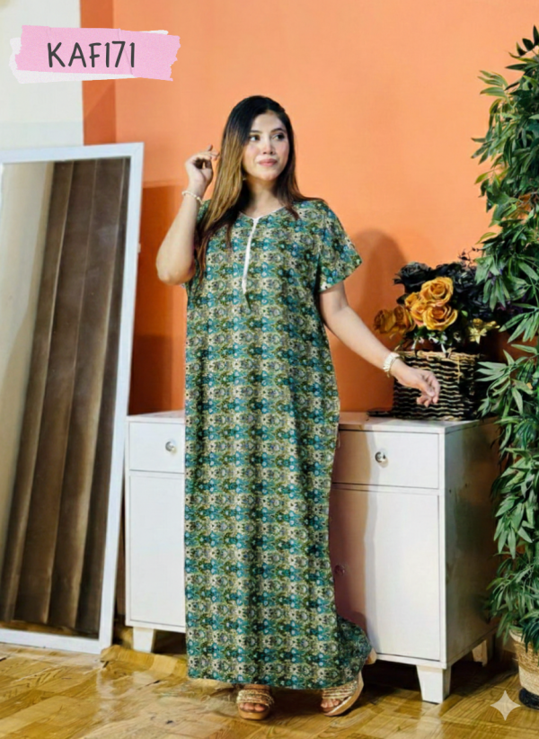 Premium Quality Linen Kaftan Maxi Kaf171